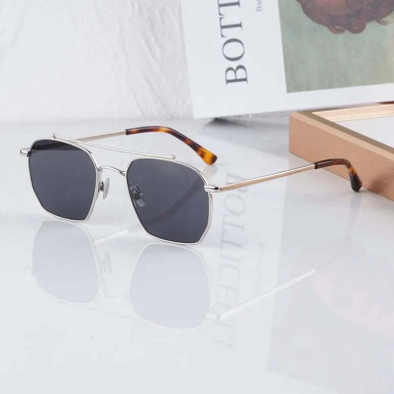 Designer Women's Sunglasses Bowie Big Square Alloy Fashion Street High Quality Luxury Design Classical Ultralight UV400 Glasses