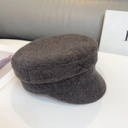 Brand Designer Baker Boy Caps New Arrival Winter Newsboy Caps Letter Flat Wool Caps