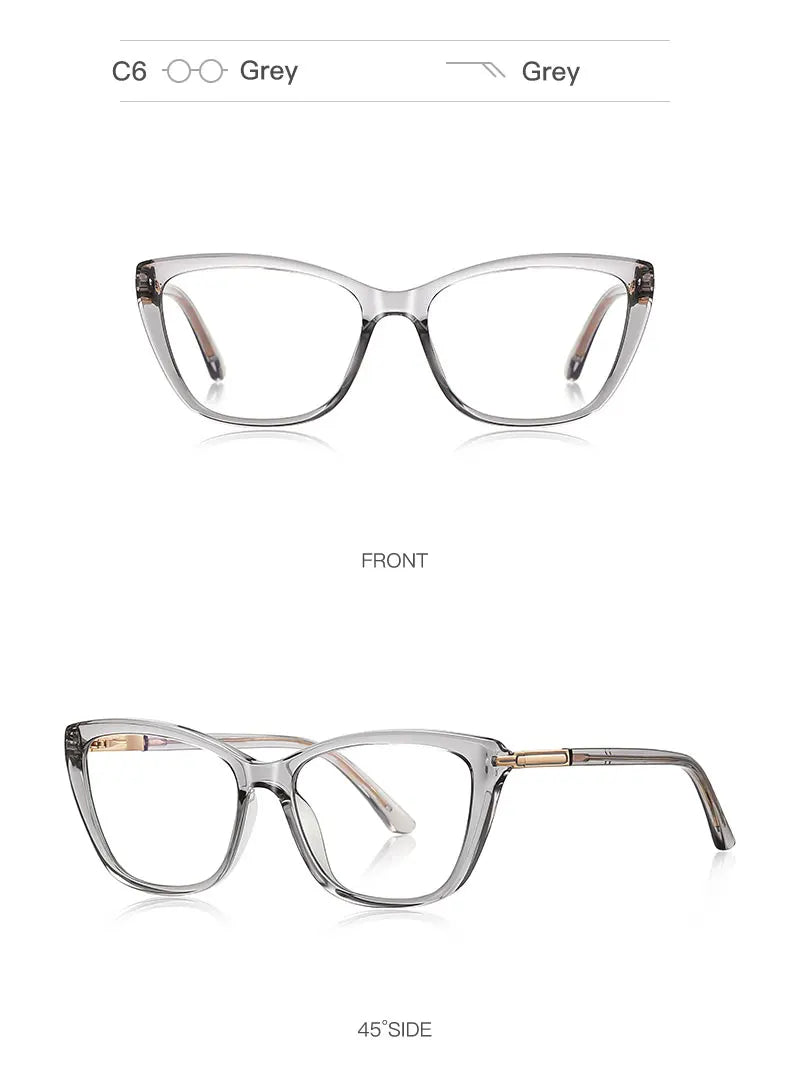 Simple Classic Butterfly Personalized Design Women's Anti-Blue Light Reading Glasses Customizable Prescription  PFD2233