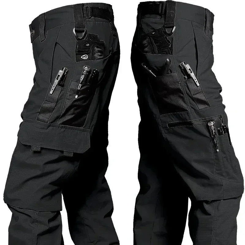 Tactical Work Pants Men Outdoor Cargo Trousers Multi-pocket Waterproof Field Combat Pant Autumn Spring Workwear Hiking Trousers