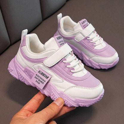 Kids Sports Shoes for Girls Boys Children Running Sneakers PU Soft School Casual Shoes Classic Fashion Anti-skid Spring Autumn
