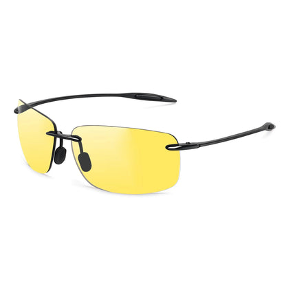 Sports Sunglasses for Men Women Tr90 Rimless Frame for Running Fishing Golf Driving MJ8009
