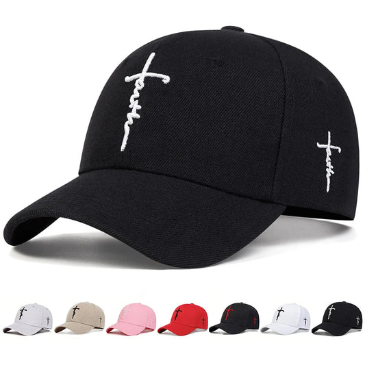 Fashion Faith Embroidery Baseball Cap Men Women Spring Summer Sun Hats Cotton Snapback Hat Unises Hip Hop Trucker Caps Gorras