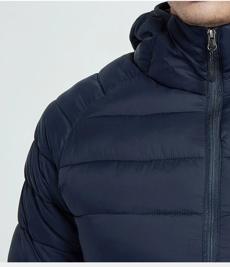 Europe Spring Autumn Embroidery Men Women With Zipper Sleeveless Vest Front Going Out Light Thin Hooded Down Long sleeves Jacket