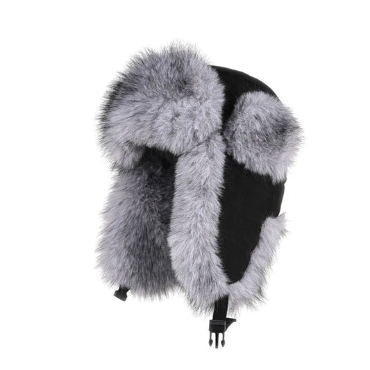 High Quality Winter Imitation Fox Hair Lei Feng Hat for Men and Women Thickened Warm Cycling Ear Protection Russia Bomber Hats
