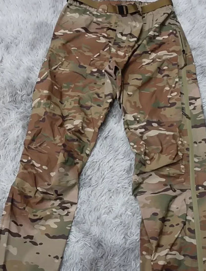 Waterproof Hardshell Tactical Pant Men Full Zip Multicam Camouflage Outdoor Trousers Outdoor Thin Mountain Climbing Hiking Pants
