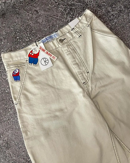 Big Boy Casual Denim Shorts Y2k Retro Baggy Hip Hop Cartoon American Harajuku Embroidered Men Shorts  Fashion Street Wear Jorts