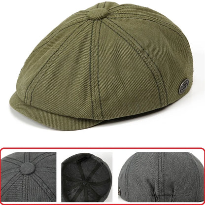 Men Women octagonal beret caps 8 Panels Newsboy hats pure cotton Cabbie Painter Hat Gatsby Ivy bonnets
