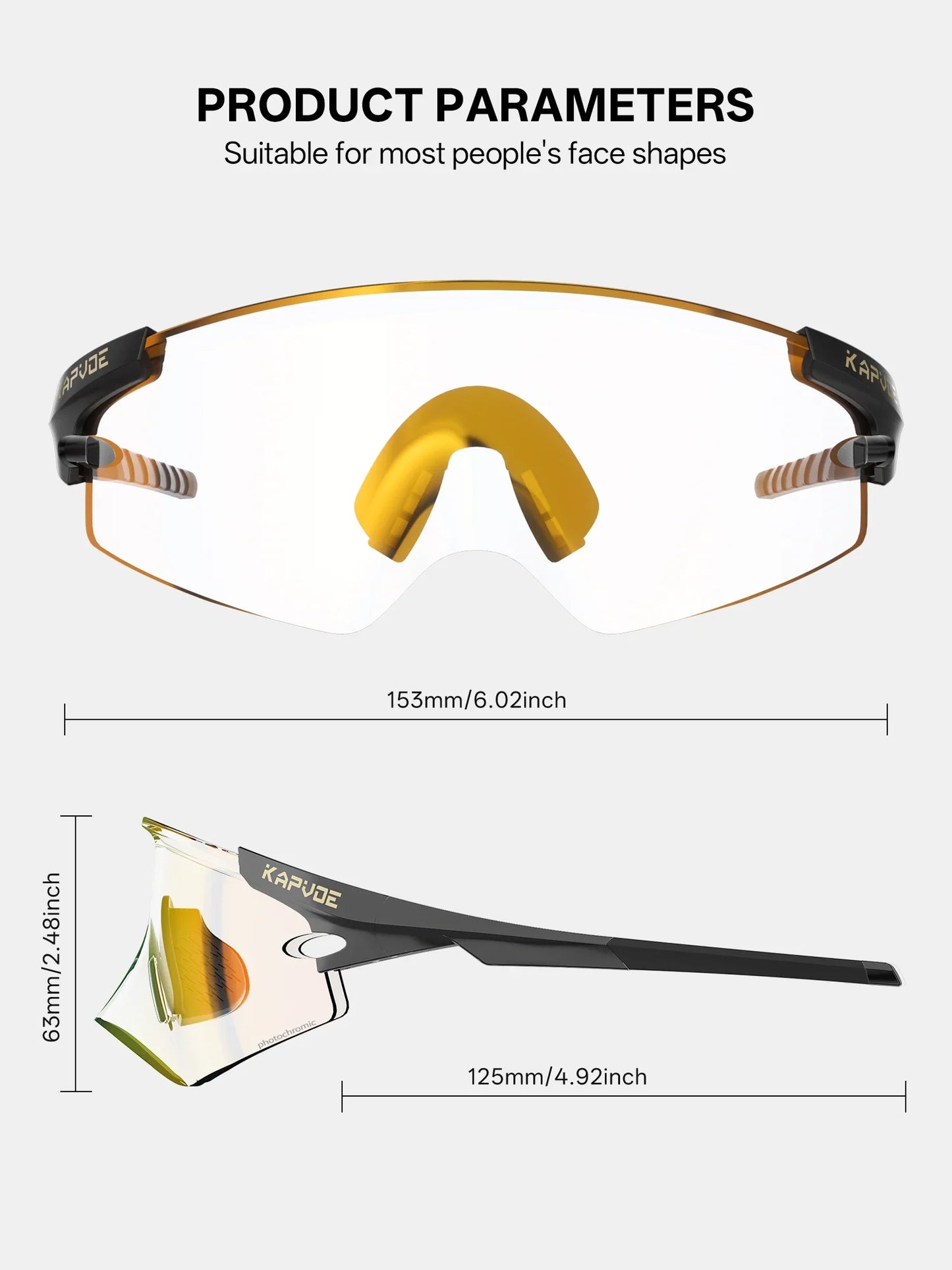Red Photochromic Cycling Glasses UV400 Men Women Cycling Sunglasses Road Bicycle Goggle MTB Cycling Eyewear