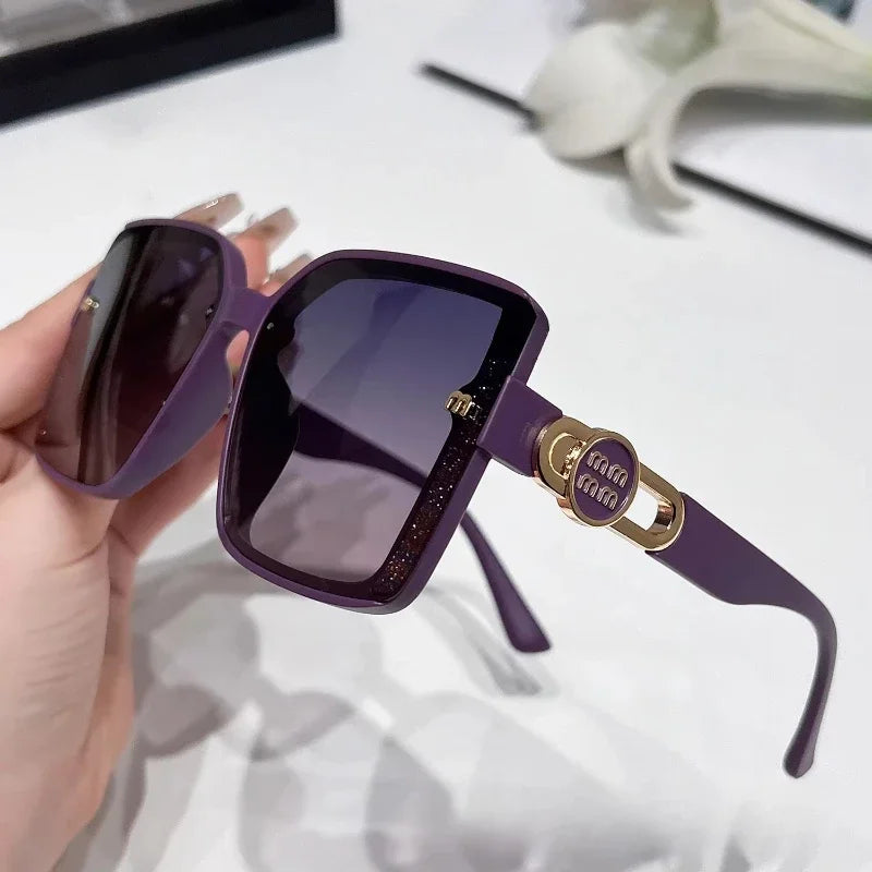 New High Quality Fashion Polarized Sunglasses Women  Vintage Square Sun Glasses Female Ladies Gafas De Sol UV400 Glasses Men