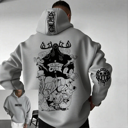 One Piece Chopper Anime Hoodie Men Women Pullover Sweatshirt Graphic Print Streetwear Casual New Spring Autumn Long Sleeve Top