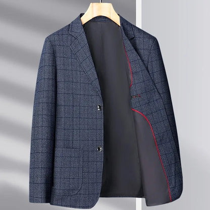 2025 Autumn Winter Woolen Suit Jacket for Men's Korean Slim Fit Casual Business Suit Jackets Social Office Blazers Men Clothing