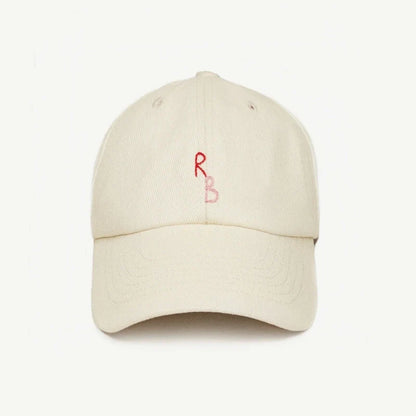 Casual Monogram Cotton Baseball Cap for Men and Women Hand-Dyed Soft Fabric Dad Hat with Hand-Embroidered Letters