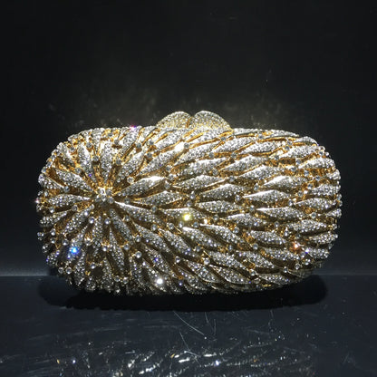 Hot Sale Shiny Diamond Luxury Prom Party Fashion Portable Handbag Women Evening Clutch Bag