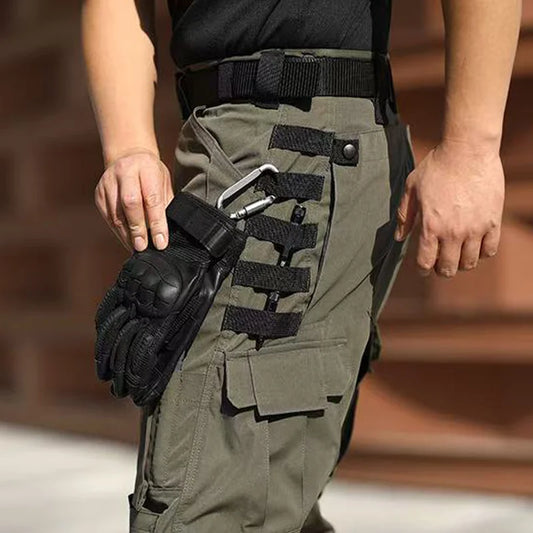 Men's Cargo Military Tactical Casual Trousers Spring Autumn Pants Hiking Camping Climbing Army Combat Running Multi-Pockets