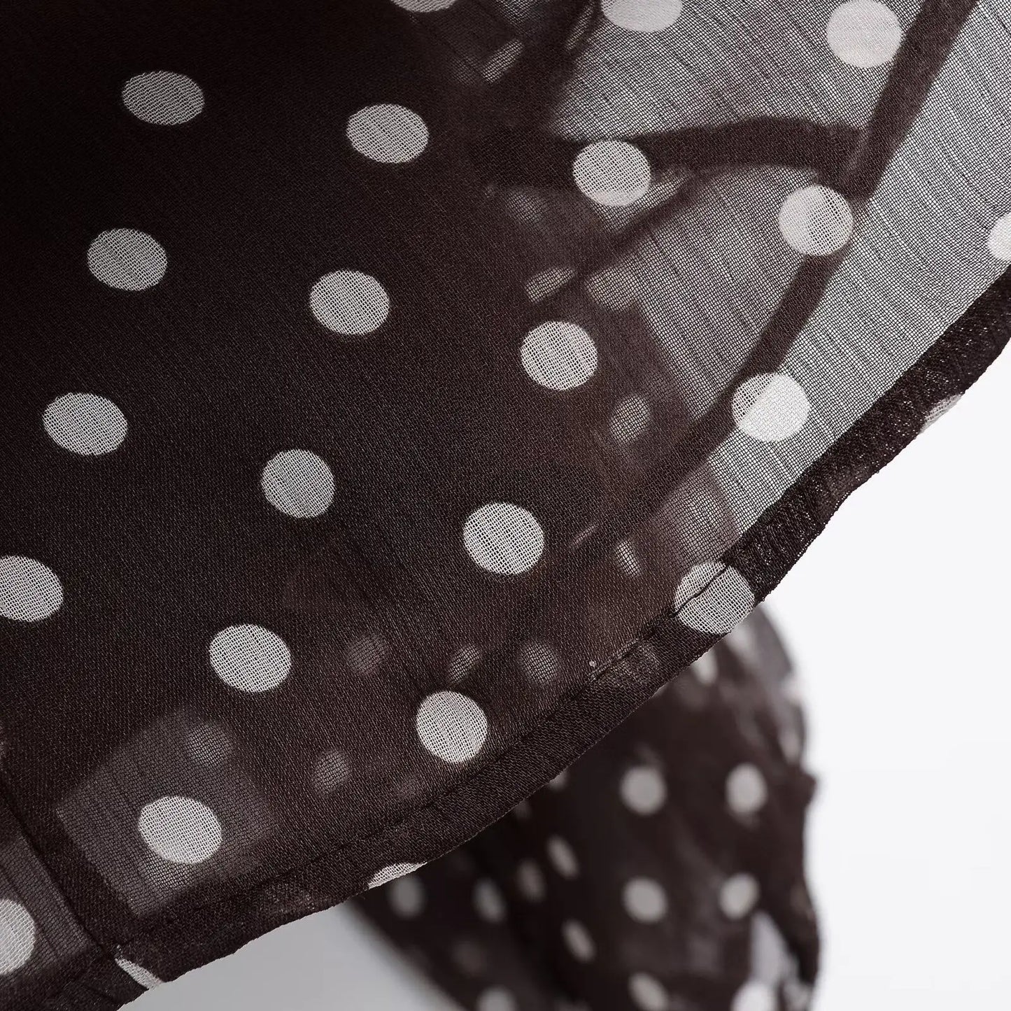 Fashion Simple Bow Polka Dot Shirt European and American Style Loose Long Sleeve Blouse Spring Summer Casual Tops