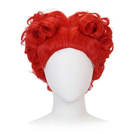 Halloween Red Queen Costume Girls Queen of Hearts Costume with Heart Details Stand Collar Red Black White Carnival Dress