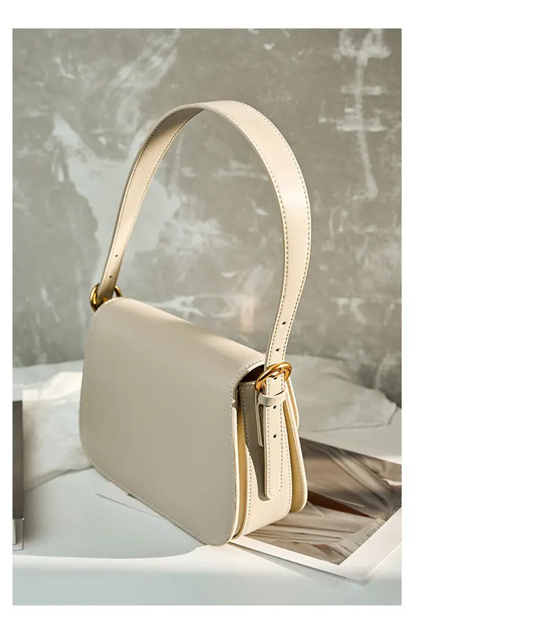 Cowhide Women's Bag 2024 New Genuine Leather Fashion Women Shoulder Bags High Quality Luxury Female Crossbody Bag 2126