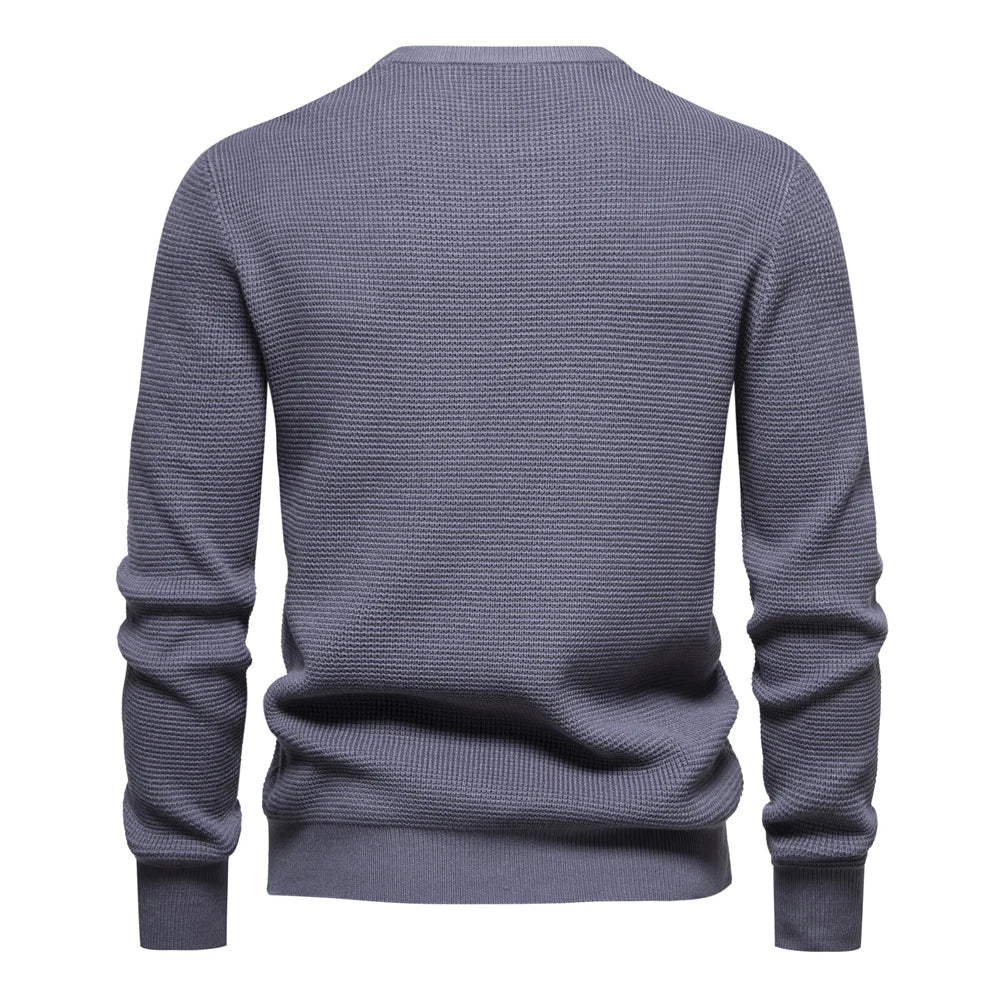 Fashion Stripe Youth Sweater for Men Casual Pullover Quality Knitted Sweater Male Winter Long Sleeved