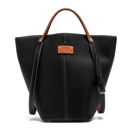 New Apricot Dual Use Handbag Simple Large Capacity Business Commuter Women's Tote Bag