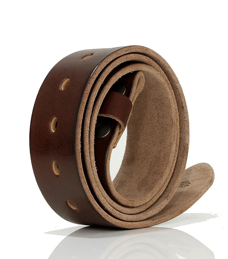 3.8cm width Designers Luxury Brand Belts for Mens High Quality Pin Buckle Male Strap Genuine Leather Waistband,No Buckle