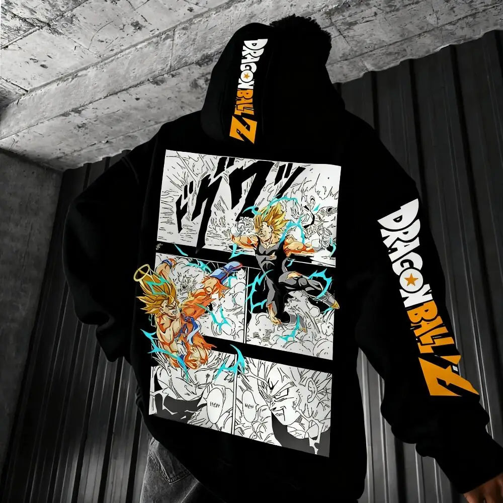 Dragon Ball Comics Co Branded Printed Hoodie 2025 Men's and Women's Autumn_Winter New Loose Casual Japanese Harajuku Sweater Top