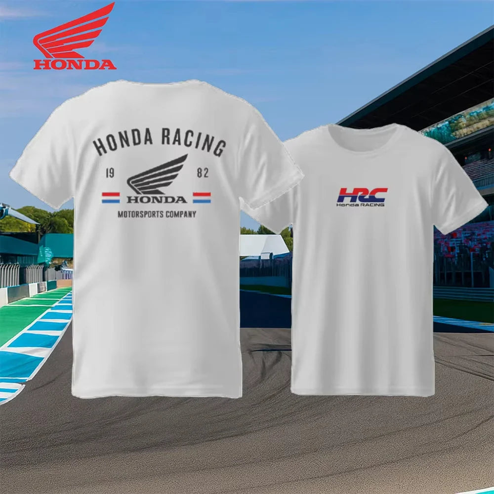 Motorcycle Racing Men's Summer T-shirt Breathable Cotton Short Sleeve Sports Top for Urban Riders and Outdoor Bikers