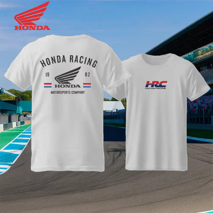 Motorcycle Racing Men's Summer T-shirt Breathable Cotton Short Sleeve Sports Top for Urban Riders and Outdoor Bikers