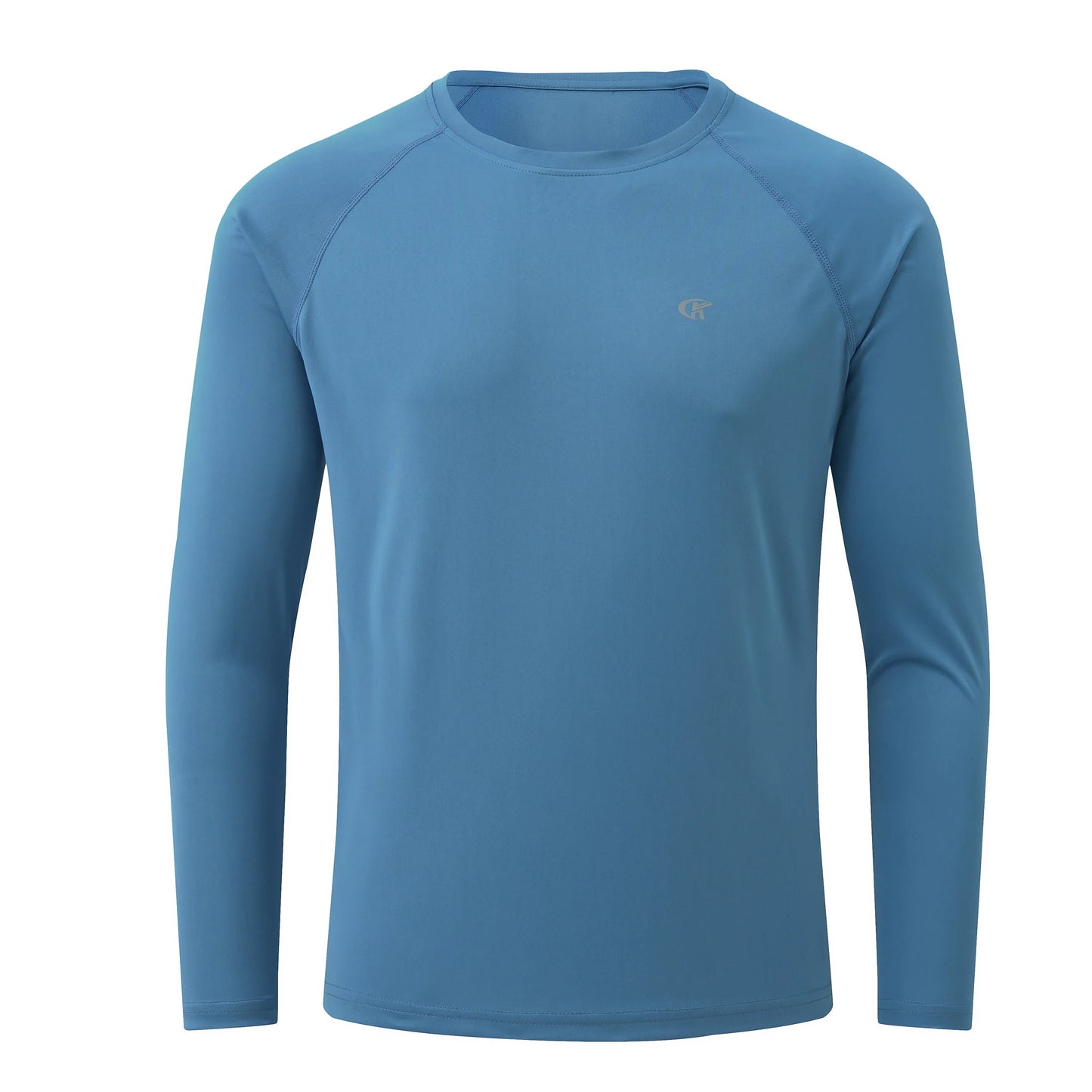 Men UPF 50+ Long Sleeve T-Shirt, Rash Guard Breathable Tops, Pullover Shirt for Sport Fishing Hiking Running Beach Surfing