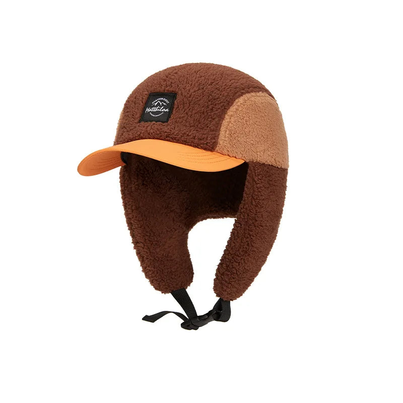 Korean Warm Ear Protectors Baseball Cap Men Autumn and Winter Female Lei Feng Forward Bomber Hat Women Corduroy Flying Hat