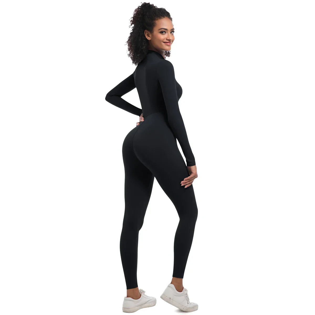 Women's Jumpsuit Women's Sports Shapewear Seamless Slim Fit Long Sleeve Sports Bodysuit  Fitness Sports Bodysuit Yoga Suit
