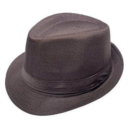 Summer Solid Bright Color Sun Hat British Jazz Hat Top Hat Men's Top Hat Winter Middle-aged and Elderly Jazz Warm Hat Fedora Hat