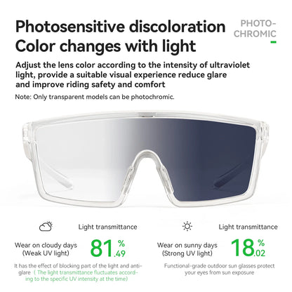 Cycling Glasses Men Women Polarized Photochromic Glasses Outdoor Sunglasses UV400 Protection Sports Eyewear Goggles