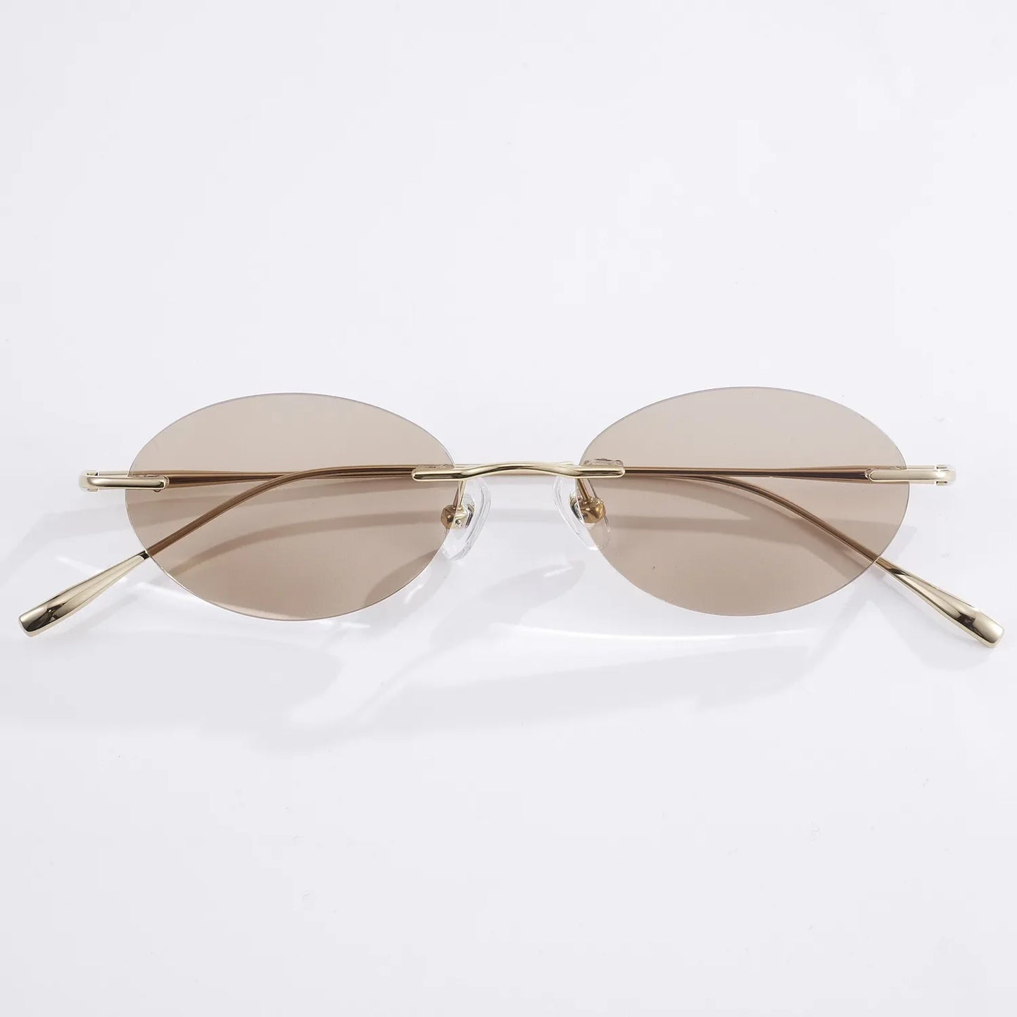 Fashion Frameless Women Polarized Sunglasses Travel Photography Sunglass Pure Titanium Frame Men Punk Sun Glasses Shades UV400