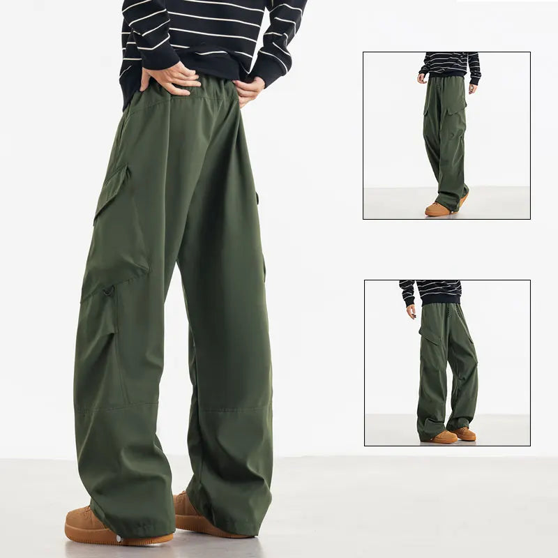 Unisex Hiking Pants Autumn Large Pocket Windproof Camping Cycling Trousers Spring Outdoor Waterproof Functional Paratrooper Pant