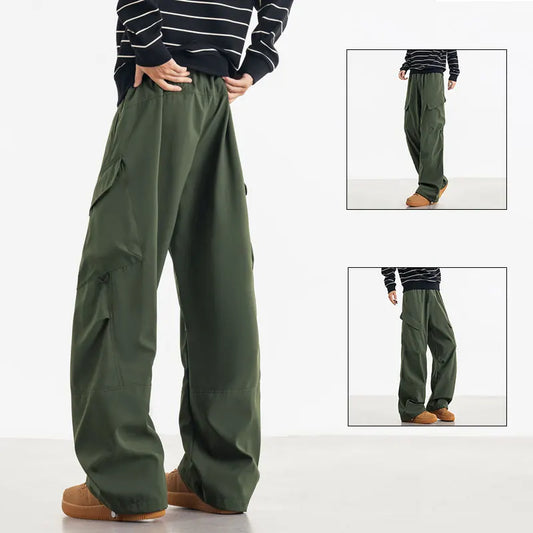 Unisex Hiking Pants Autumn Large Pocket Windproof Camping Cycling Trousers Spring Outdoor Waterproof Functional Paratrooper Pant