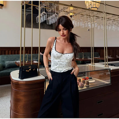 Fashion Slim Women's Vest Backless Sleeveless Waist-Closed Lady Tank Tops 2026 Spring Summer Female Streetwears Beach Vacation