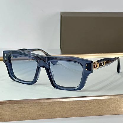 New 458 High Quality Square Gradient Sunglasses Frame Men and Women Delicate Handmade Senior Luxury Classical Eyeglasses