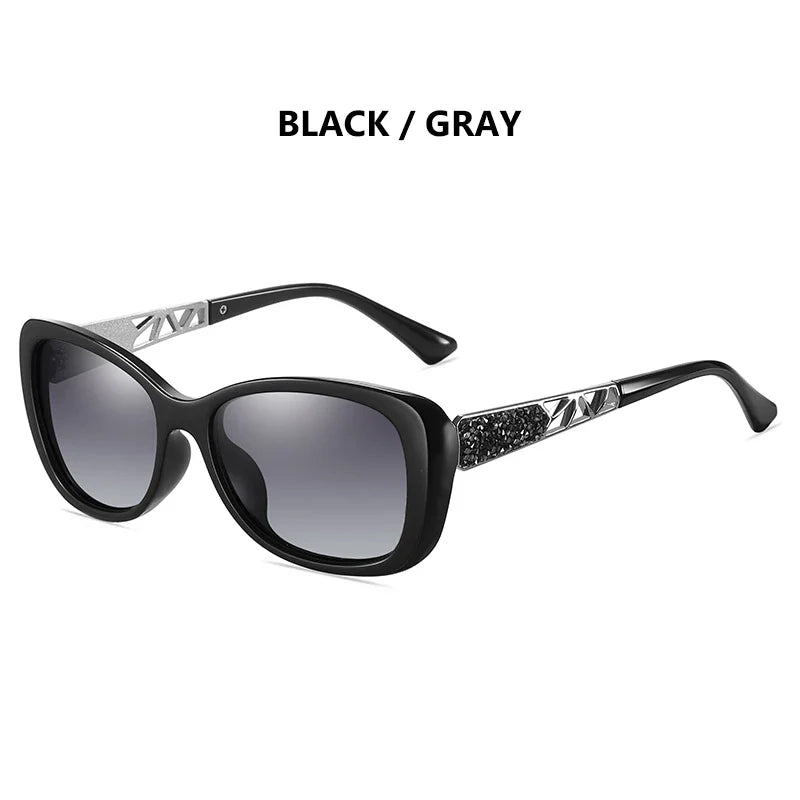 2024 Women's Sunglasses Gradient Polarized Lens Luxury Design Ladies Elegant UV400 Fashion Eyewear Lunette De Soleil Femme