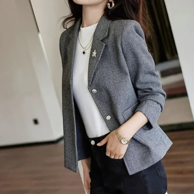 Long Sleeve 2025 New Arrivals Solid Outerwear Casual In Promotion Women's Blazers Korean Fashion Bring Female Coats and Jackets