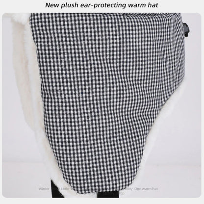 Bomber Hat Plaid Russian Caps Thick Warm Autumn Winter Hat Men Women Ski Trapper Earflap Cap Male Female Russian Fur Hat