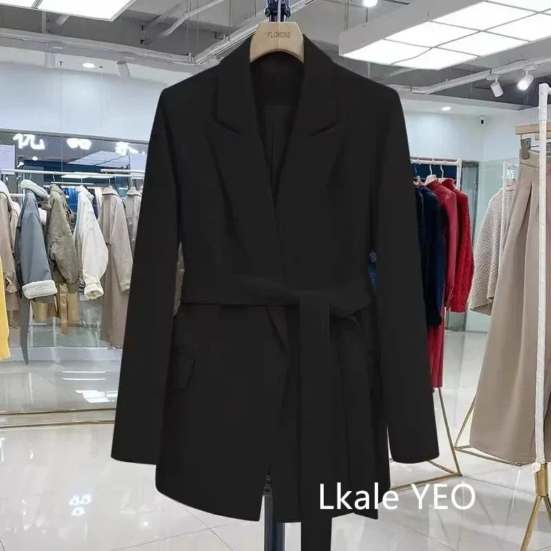 Spring Autumn Women's Blazer Coat 2026 Korean Version Fashion Ladies Outerwear Long Sleeve Comfortable Female Slim Suit Jacket