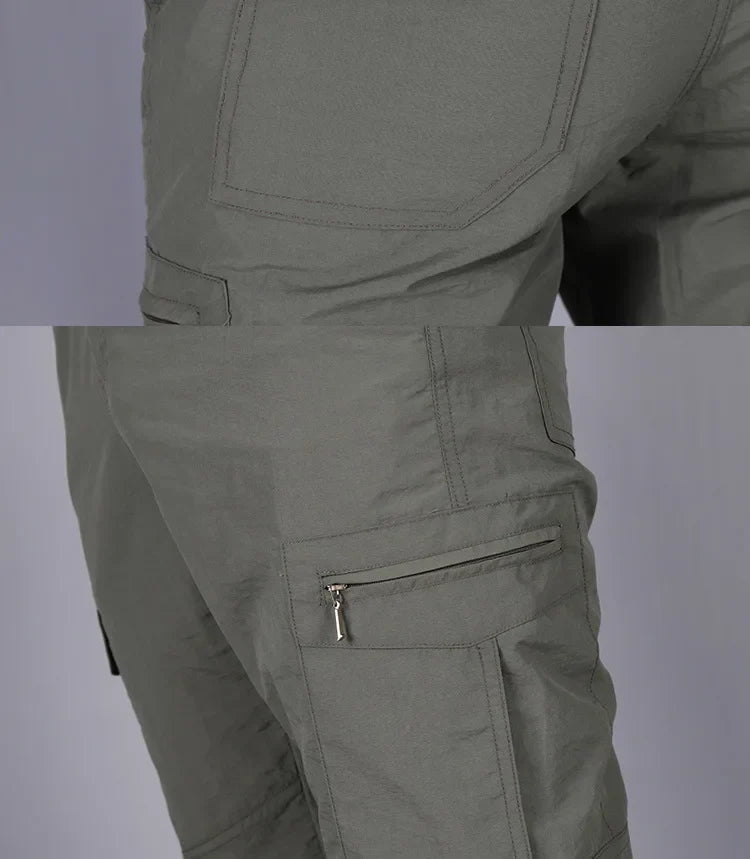 Asian Size Summer Cargo Pants Men Pants Streetwear Jogger Trekking Hiking Mountain Work Tourism Trousers
