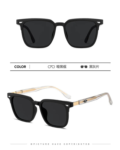 Square Retro Polarised Sunglasses Men Women Designer Brand Travel UV400 High Quatity Outdoor Sun Glasses Eyeglasses