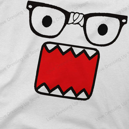 Domo Kun Print Funny Short Sleeved T-shirt Men Women Versatile  Couple Tops