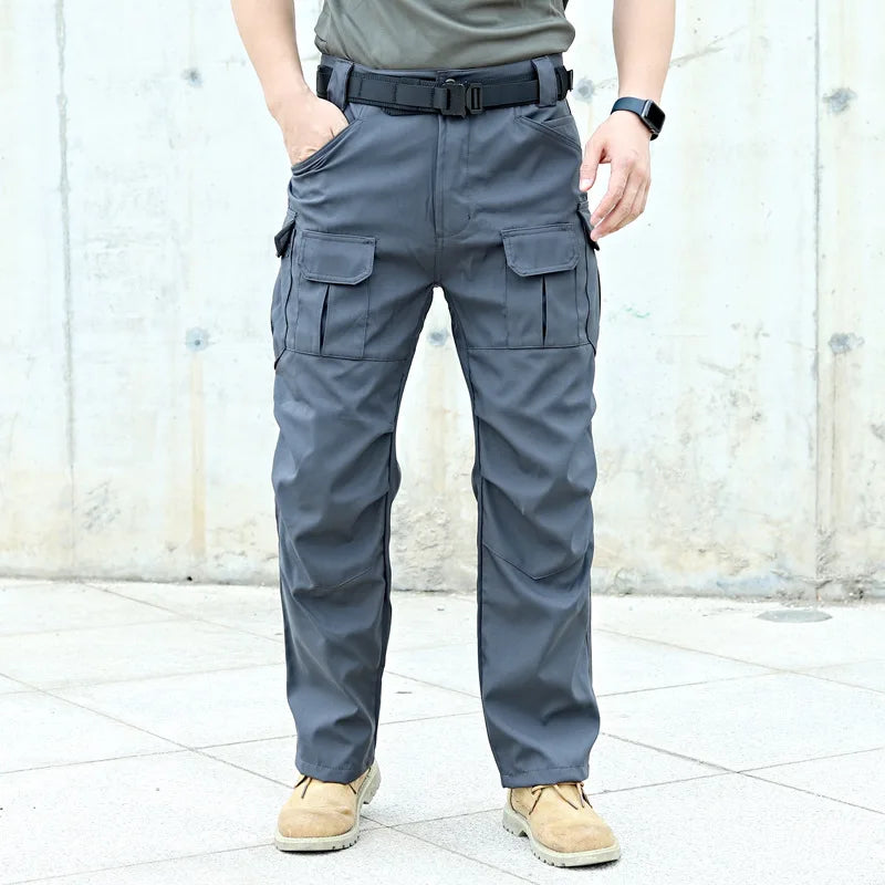 Man Tactical Pants Breathable Multi-Pocket Men's Cargo Pants Casual Outdoor Hiking Fishing Joggers Work Trousers Male Long Pant