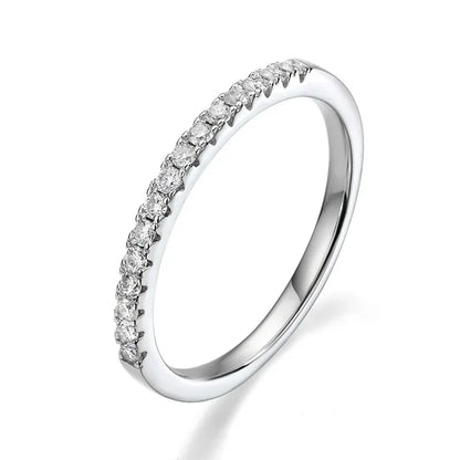 0.23-2CTTW Full Moissanite Wedding Rings for Women Sets Couple Rings 100% 925 Sterling Silver Top Quality Jewelry