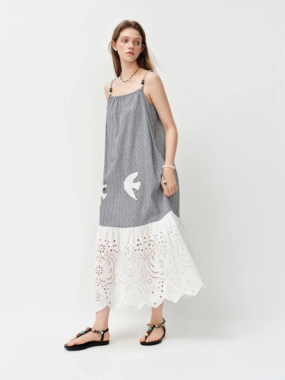 2026 Summer Women's Linen Blend Spaghetti Strap Maxi Dress - Elegant Beach Cover Up for Resort and Vacation Outfits