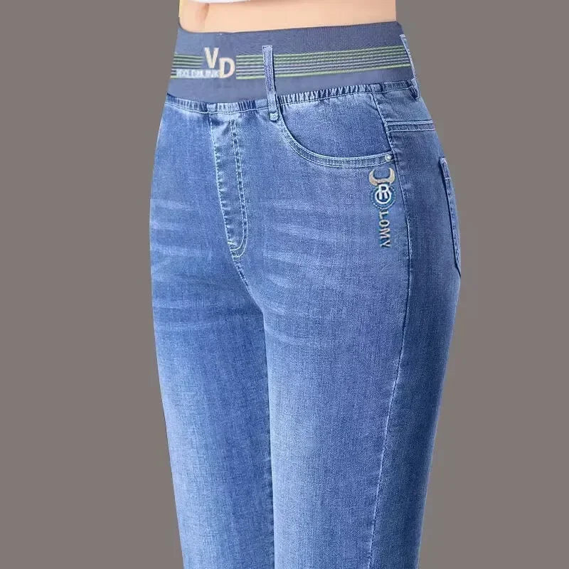 Jeans Oversize 26-38 Slim Denim Pants Women's High Waist Skinny Jean Vintage Wash Pencil Stretch Vaqueros Leggings Pantalones