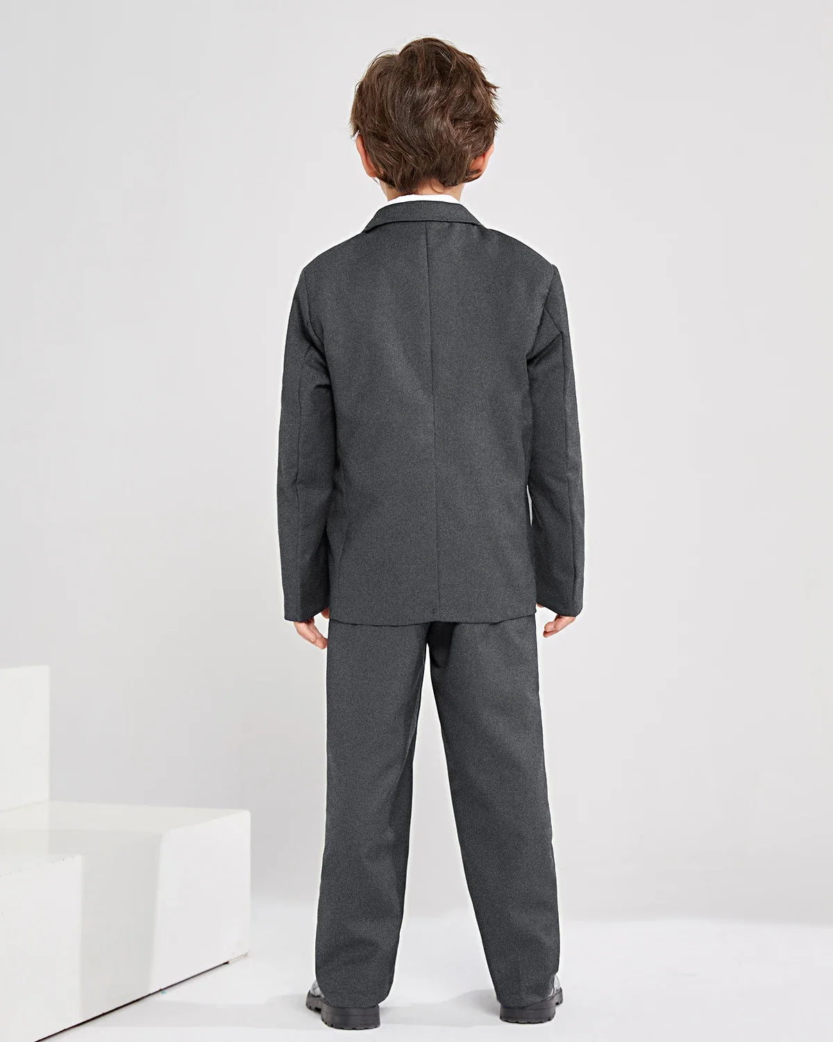 5Pcs Black Toddler Boys Suits Wedding Formal Children Suit Tuxedo Dress Party Ring bearer 3-12 Years Kids Gentlemen Suit